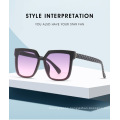 2020 New Fashionable Rectangle Shape Women Sunglasses